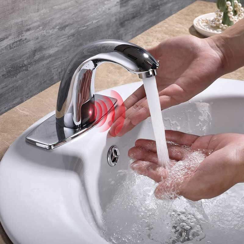 Touchless store bathroom faucet